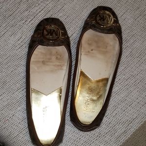 Michael Kors brown flats size 8